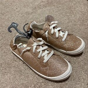 Wonder Nation Glittery Brown Kids Sneakers